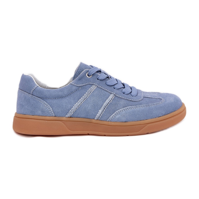 Evento Suede Low Women's Blue Sneakers blå