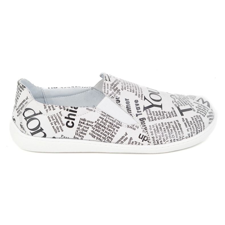 Pollonus Barfota läderkvinnor vit