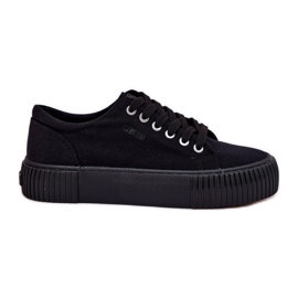 Kvinnors material sneakers Big Star RR274403 svart