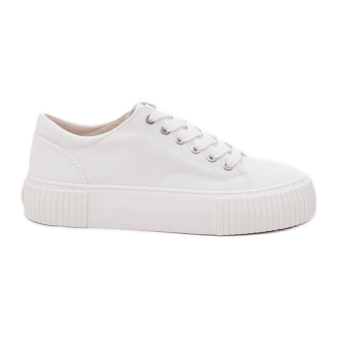 Kvinnors material sneakers Big Star RR274405 White vit
