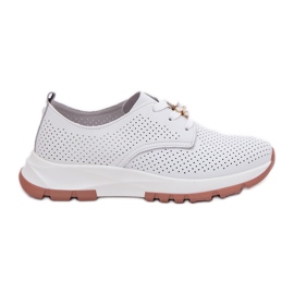 ARTIKER Kvinnors läderskor med Artker 54C1810 vit stift