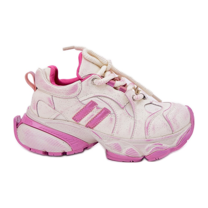 Kvinnor läder sneakers goe rr2n4038 rosa