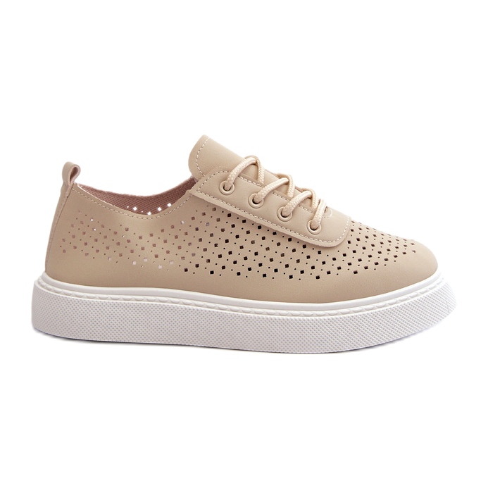 OpenWork Sneakers Sneakers på Beige -plattformen
