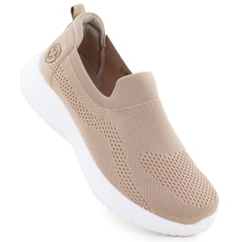 Kvinnors sportskor gled Beige Vinceza 17367