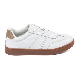 Suede White Sneakers Sergio Leone vit
