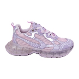 Kvinnor läder sneakers goe rr2n4081 lila purpur