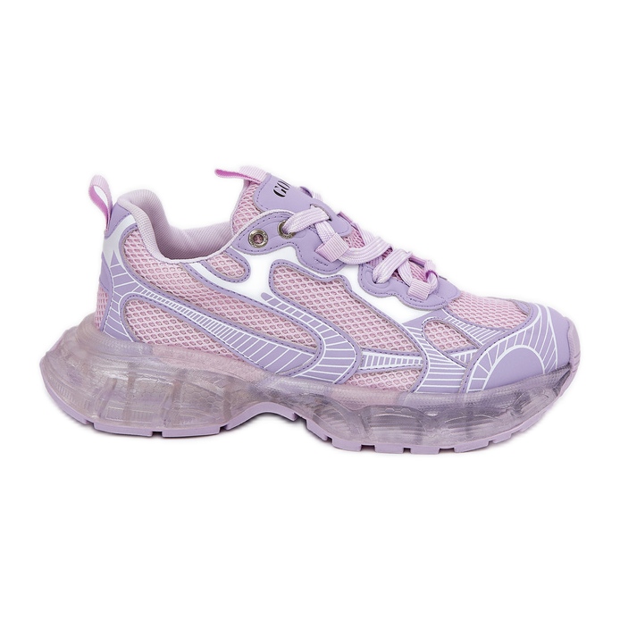 Kvinnor läder sneakers goe rr2n4081 lila violett