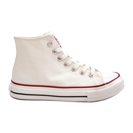 Women's High Big Star NN274276 Kvinnors sneakers vit