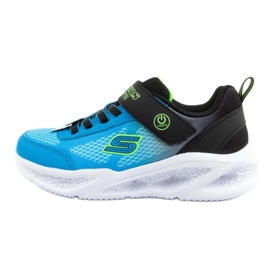 Skechers Meteor-Lights-Krendox 401495L/BKBL-skor blå