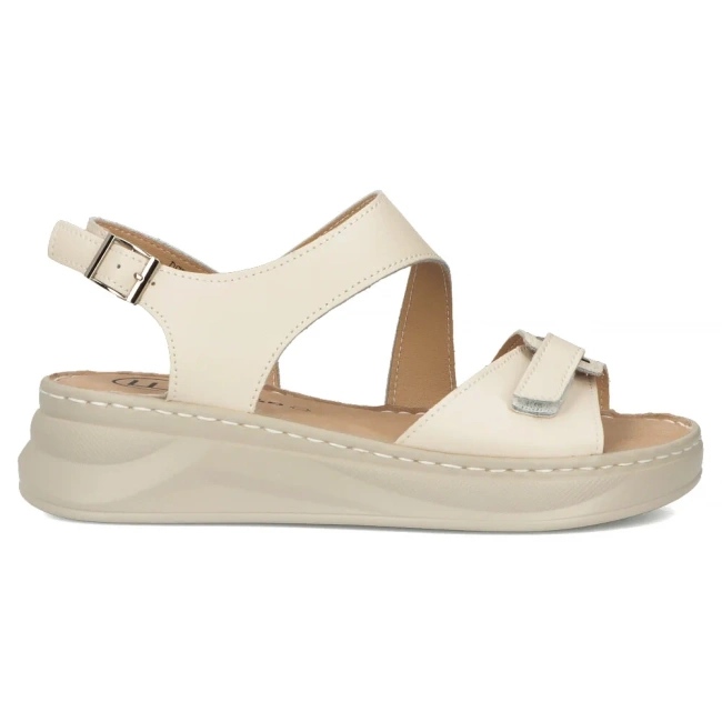 Filippo Kvinnors lädersandaler för beige DS7043/25 Be Wedges