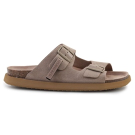 D.Franklin Vibe Sandals Buckle DFSH407001-Tup brun