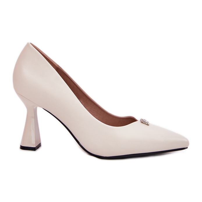 Eleganta pumpar på de utökade Vinceza 62222 beige