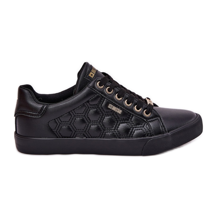 Kvinnors sneakers med Eco Leather Big Star RR274323 Black svart