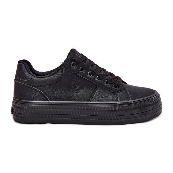 Eco Leather Women's Sneakers på plattformen Big Star RR274299 Black svart