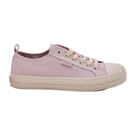 Kvinnors Big Star RR274732 ljusrosa sneakers