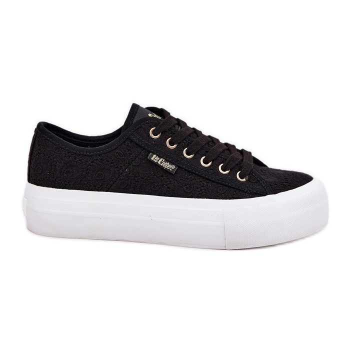 Kvinnors sneakers med Lace Lee Cooper LCW-25-31-3439L svart