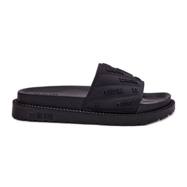Kvinnors flip flops på plattformen Big Star RR274A540 Black svart