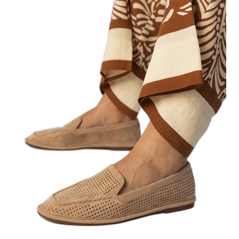 Khaki OpenWork Loafers från Ekozamszu beige