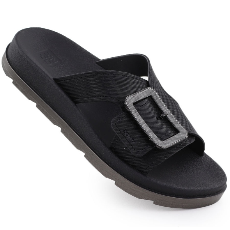 Zaxy Kvinnors strandpool flip flops med svarta klämmor RR285078