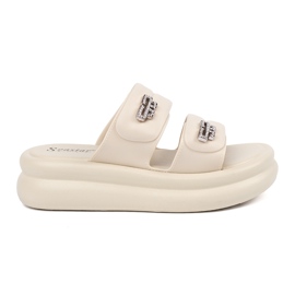 Seastar Light -Beige Women's Flip Flops på plattformen