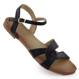 S.Barski Kvinnors sandaler Czarne S. Barski KV51-022 svart