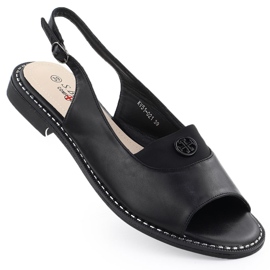 S.Barski Kvinnors sandaler Czarne S. Barski KV51-021 svart