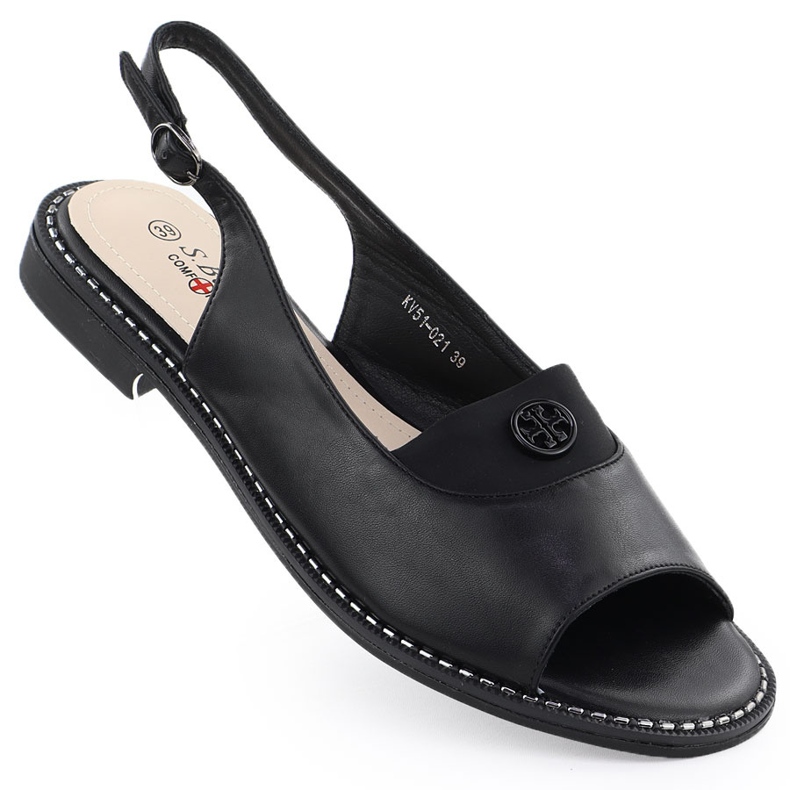 S.Barski Kvinnors sandaler Czarne S. Barski KV51-021 svart