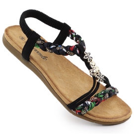 EVento Kvinnors sandaler gled Black Event 8309 svart