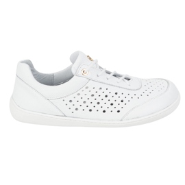 Olivier Barfota kvinnor minimalistiska sneakers 1769pol openwork vit