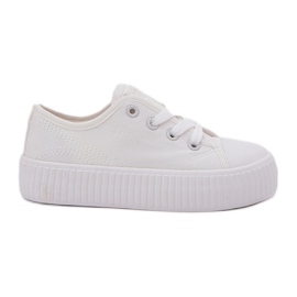 Big Star RR374009 Białe Lace -up Sneakers vit