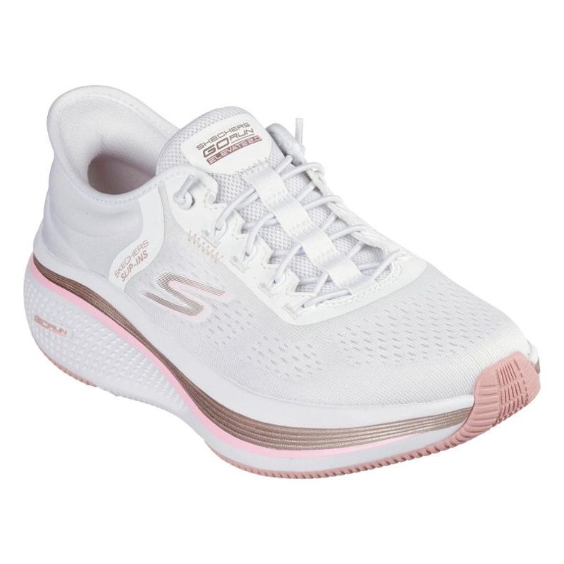 Skechers Slip-Inss går Run Elevate 2.0-Banyan 129006-WPK-skor vit