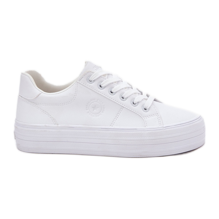 Eco Leather Women's Sneakers på Big Star RR274298 White Platform vit