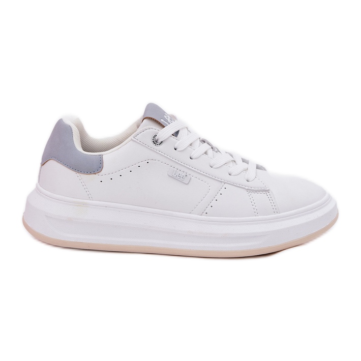 Kvinnors sneakers på plattformen Lee Naomi Women Low 50251012.06K vit