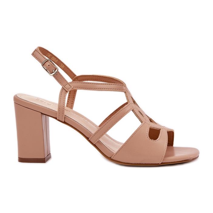 Kvinnors klackar med Sergio Leone SK884 BEGE beige