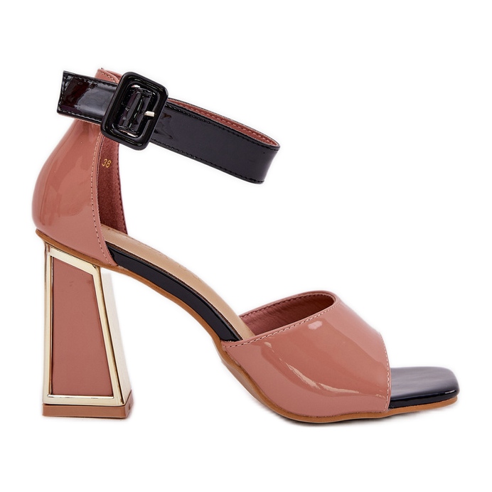 Målade kvinnorsandaler på Vinceza 20266 Pink Post rosa