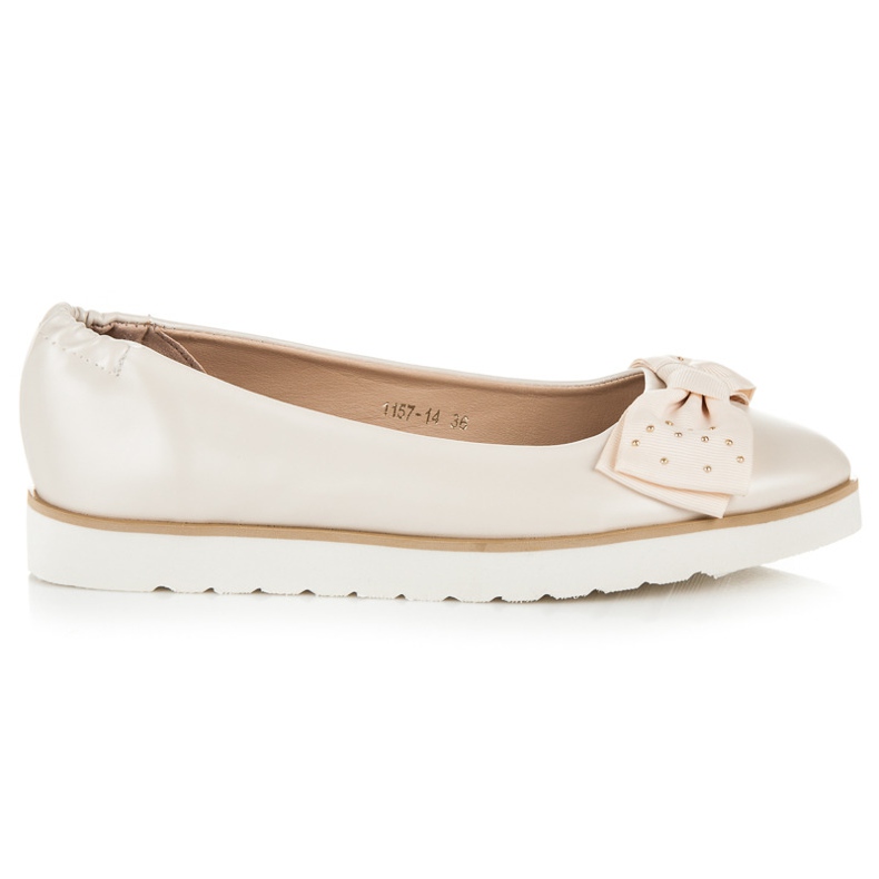 Vices Ballerina med rosett brun