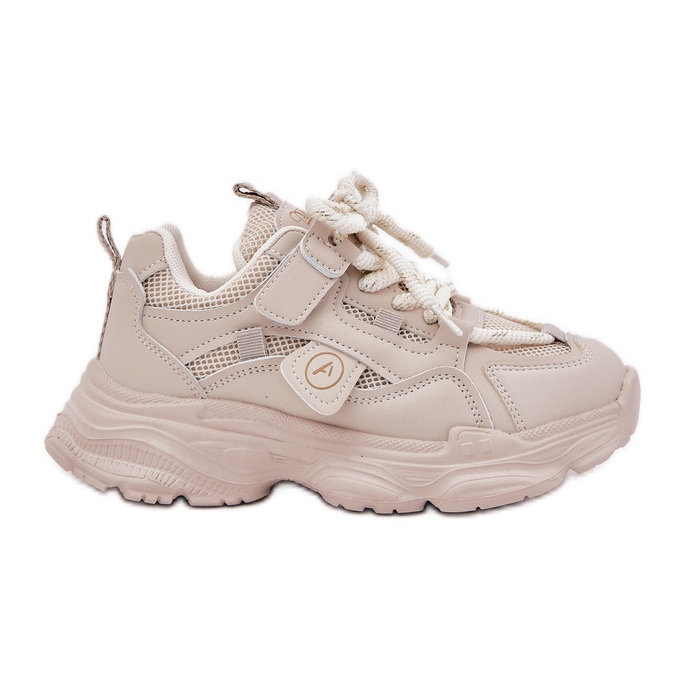 Inna Barns sneakers på plattformen beige