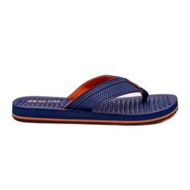 Mäns flip -flops Big Star RR174437 Navy Blue blå