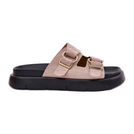 Big Star Kvinnors mocka flip flops med dekorativ stor stjärna RR274659 klämmor ljusrosa