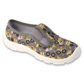 Befado barntofflor med resårband 975X192 grå