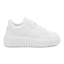 Shelvt Kvinnors vita sneakers