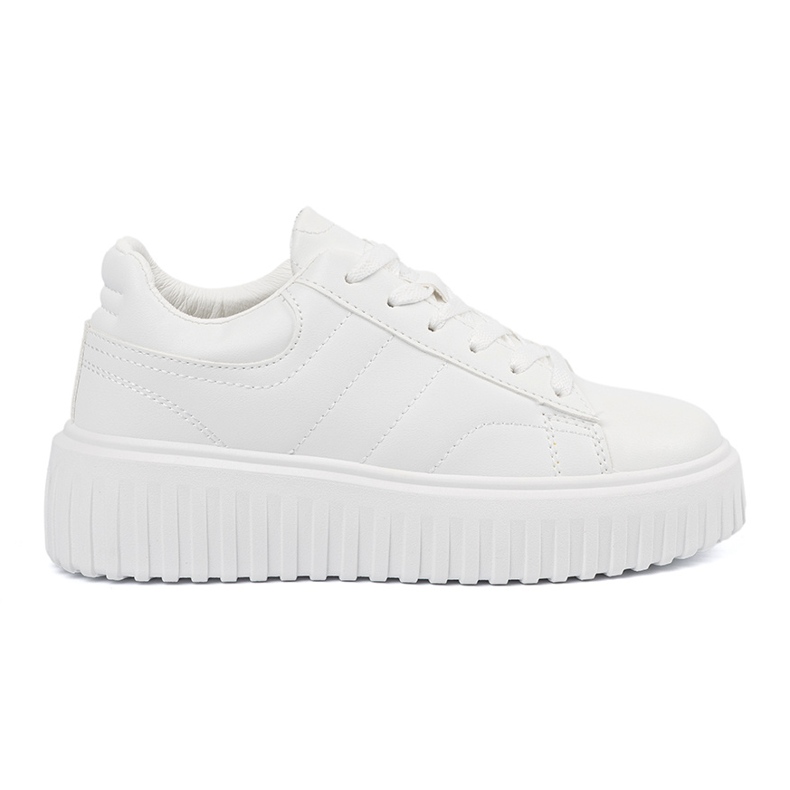 Shelvt Kvinnors vita sneakers