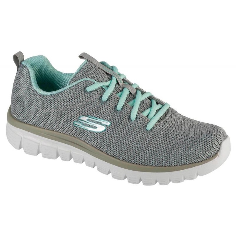Skechers Twisted Fortune Shoes 12614-Gymn grå