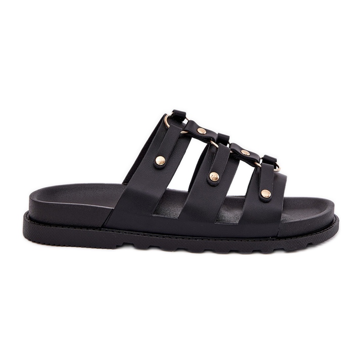 Inna Kvinnors tofflor med svarta ränder