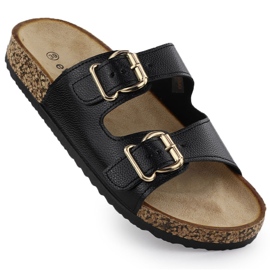 EVento Kvinnors flip flops med svarta klämmor 7220