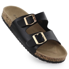 EVento Kvinnors flip flops med svarta klämmor 8323