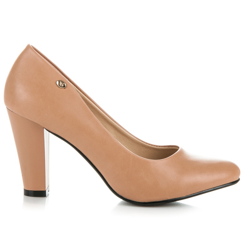 Vices New Collection Klassiska pumps på stolpen brun