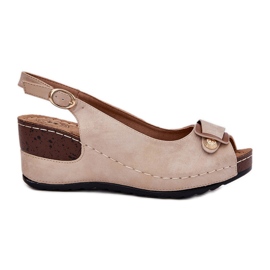 EVento Kvinnors lätta sandaler för komfortskor beige-guld gyllene