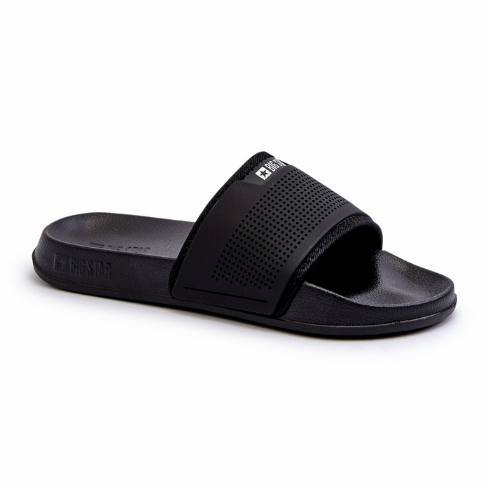 Lätt flip-flops herr Big Star NN174694 Svart