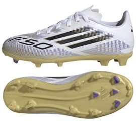 Adidas f50 liga fg/mg jh7745 fotbollsskor vit